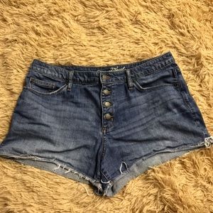 Denim shorts